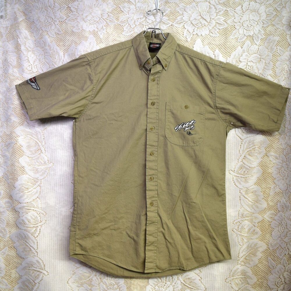 Sturgis 2003 Willie Button Up Collared Mens Sz Small Shirt Harley Davidson USA